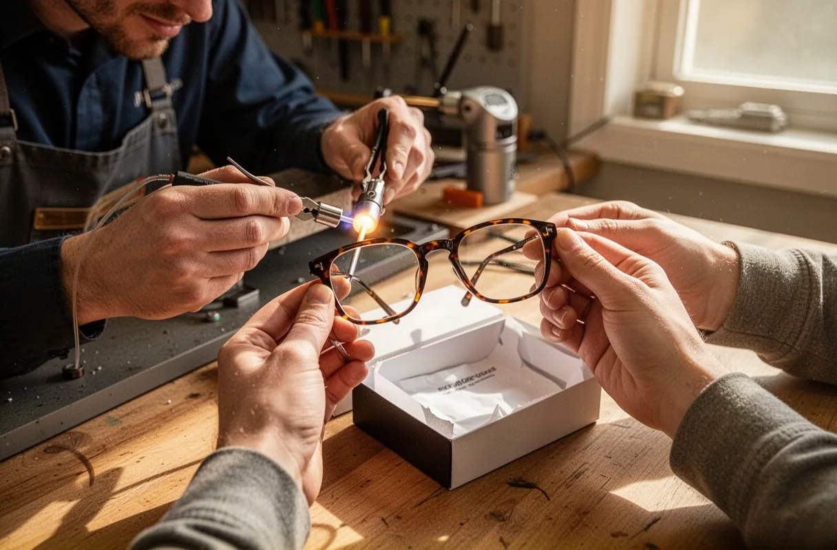 Spectacle Frame Repair and Realignment
